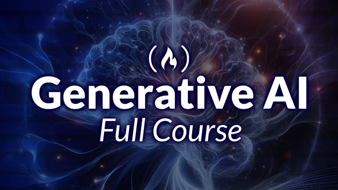 Thumbnail for Generative AI Full Course – Gemini Pro, OpenAI, Llama, Langchain, Pinecone, Vector Databases & More