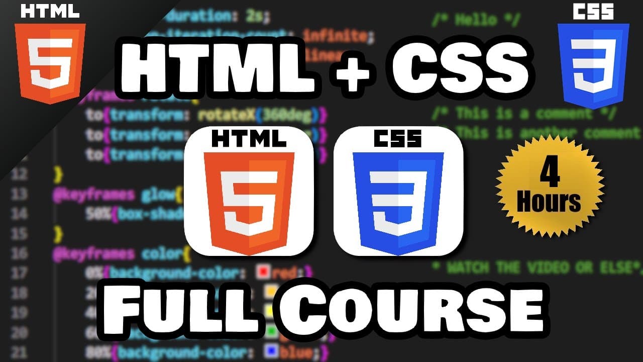Thumbnail for HTML & CSS Full Course for free 🌎