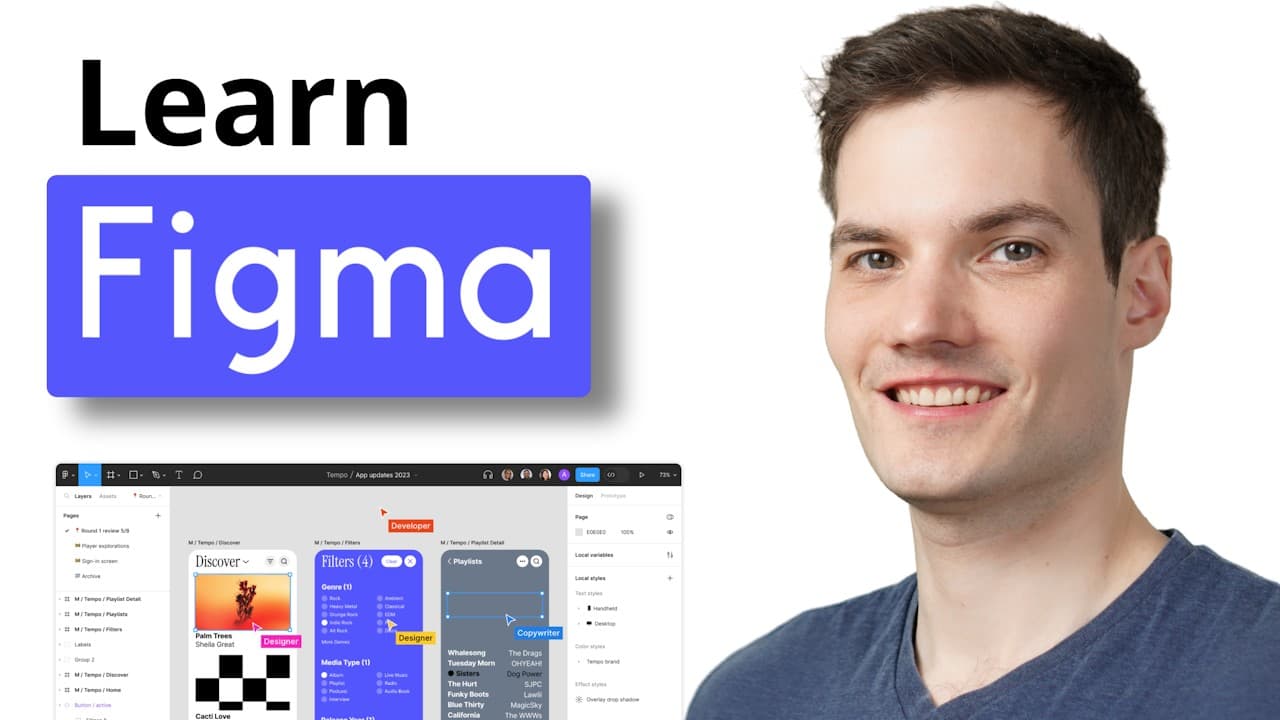 Thumbnail for Figma Tutorial for Beginners