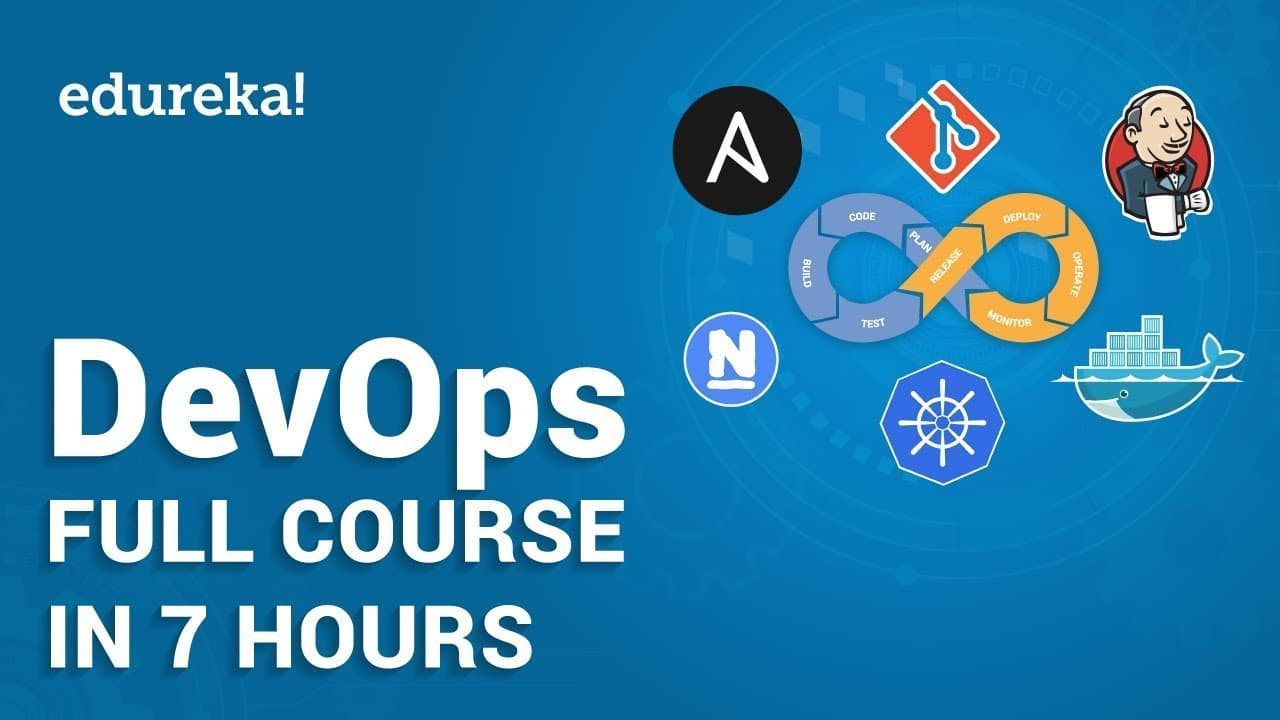 Thumbnail for DevOps Tutorial for Beginners | Learn DevOps in 7 Hours - Full Course | DevOps Training | Edureka