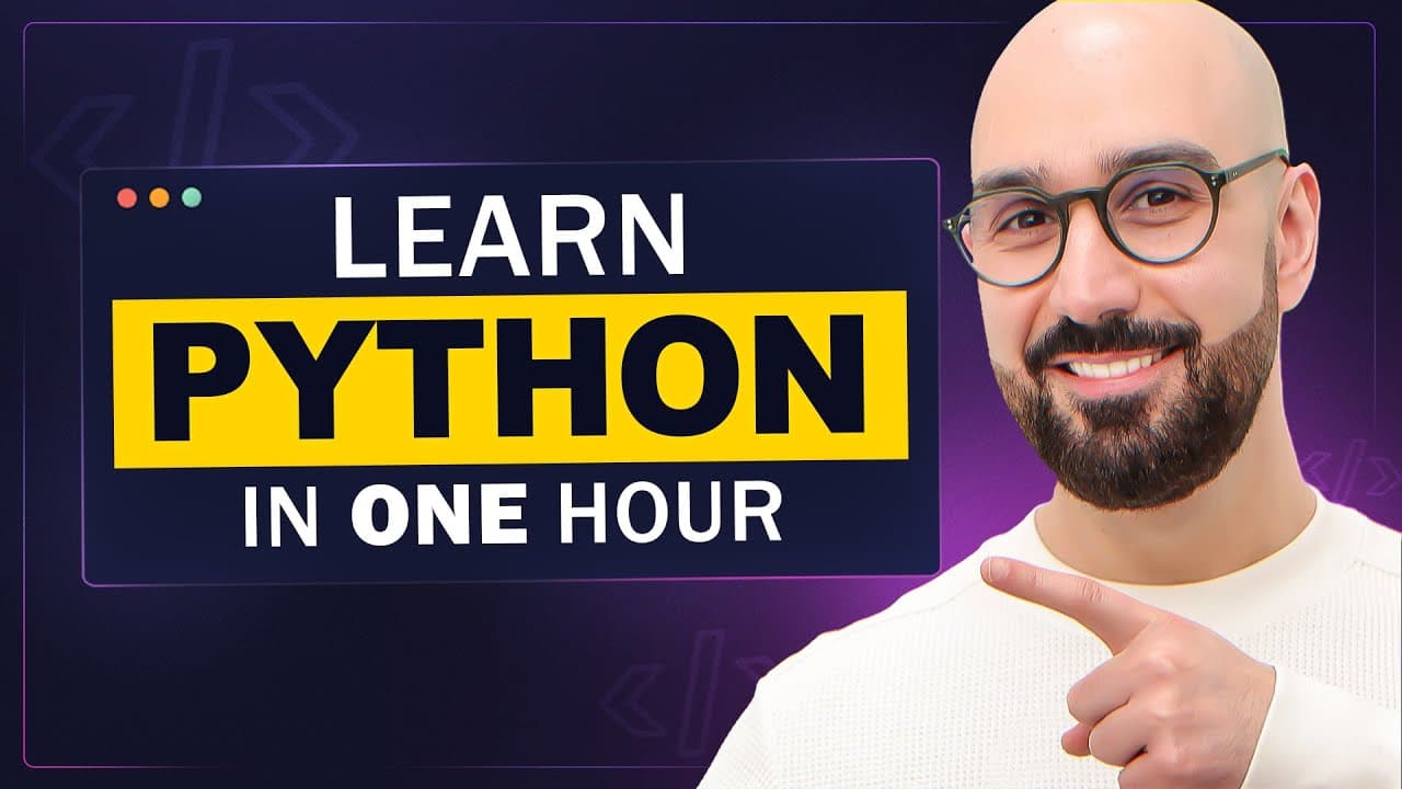Thumbnail for Python for Beginners - Learn Coding with Python in 1 Hour